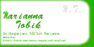 marianna tobik business card